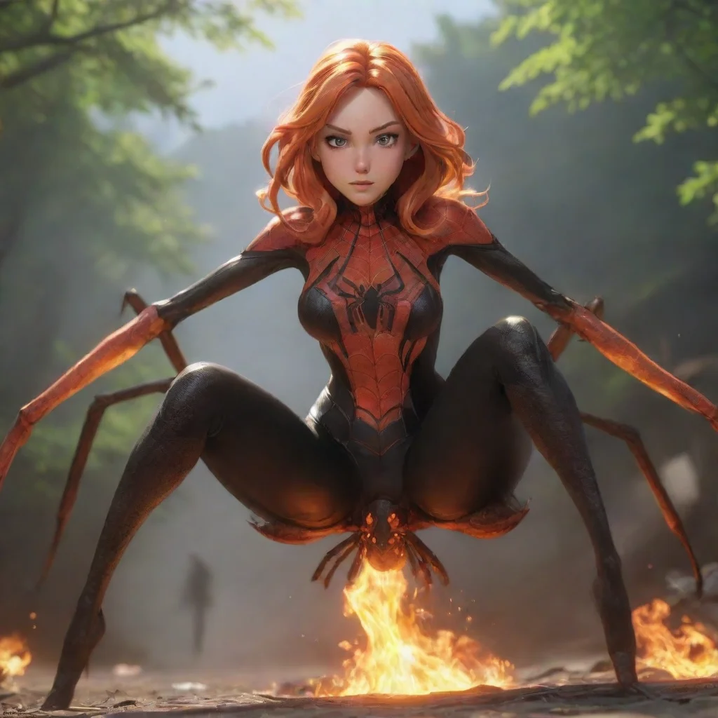 ai Flame Spider Riding