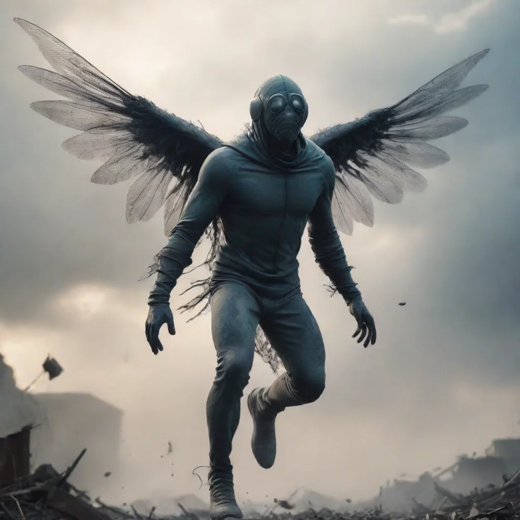 ai Fly Man mysterious figure