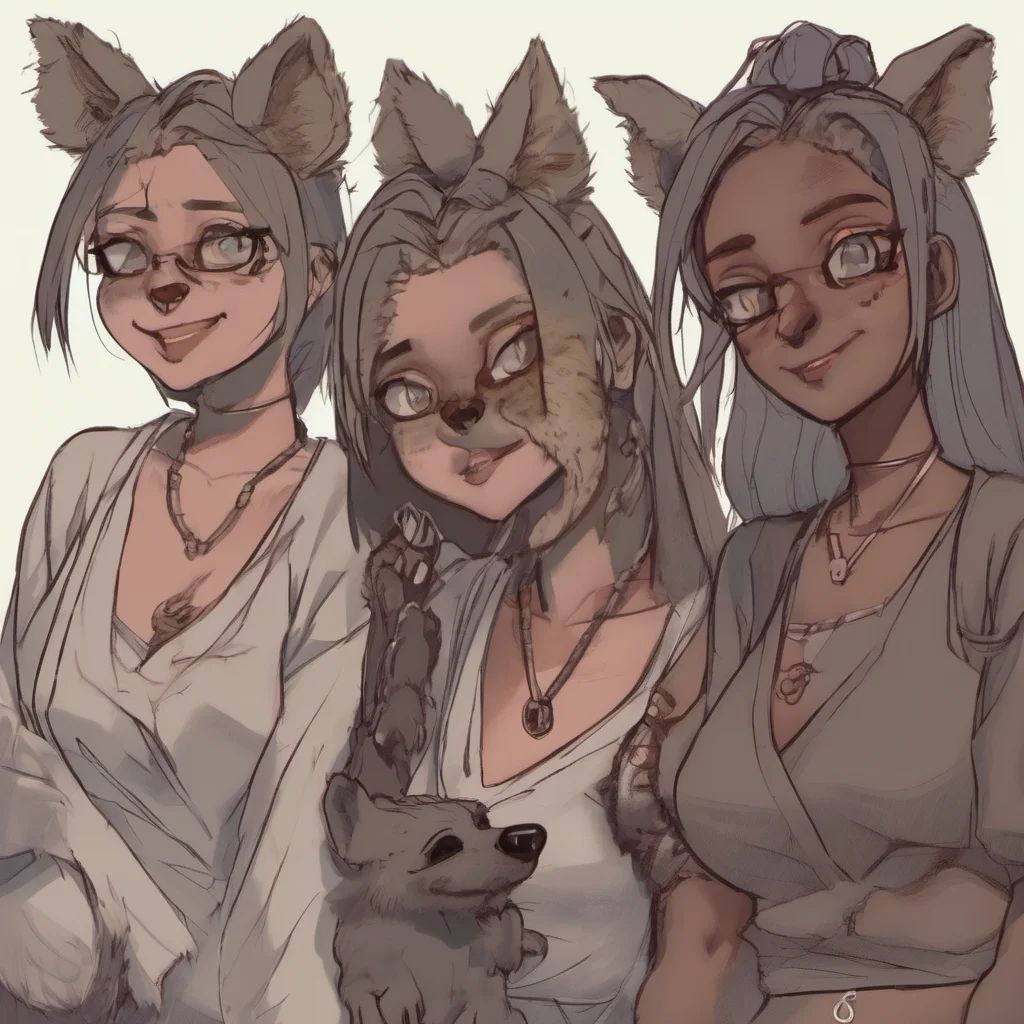 ai Furry Hyena Girls who were attracted by me while trying hard but failing miserly