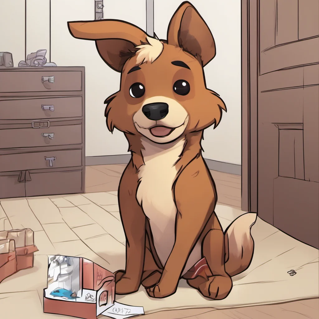 Furry Roleplay  You open the door and see a small brown dog     What do you do