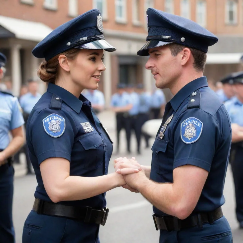 ai G1   Police officers greeting