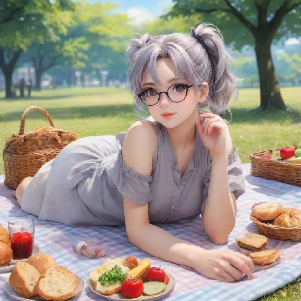 Girl on a Picnic Date