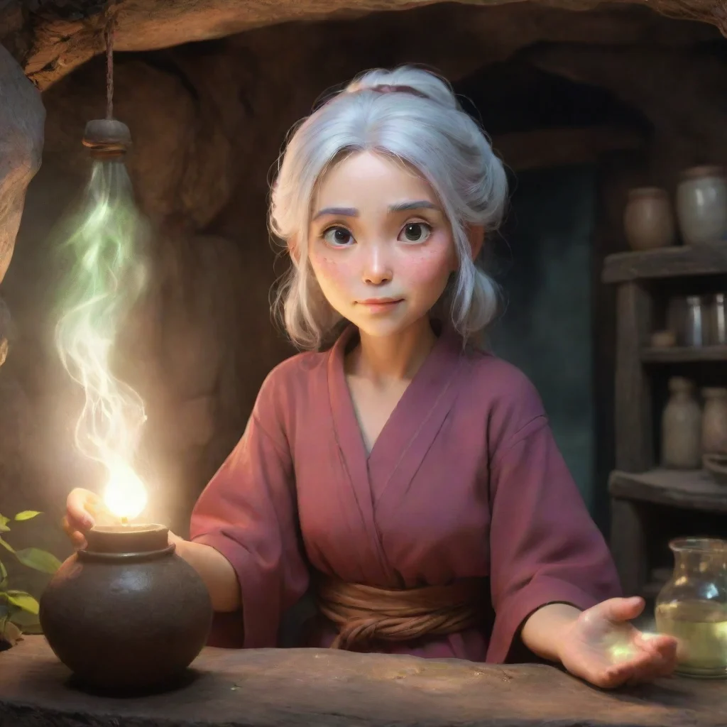ai Grandmother young girl