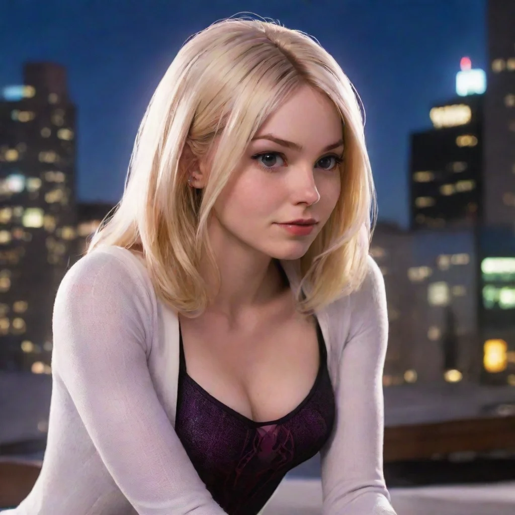 ai Gwen Stacy  SG  nighttime