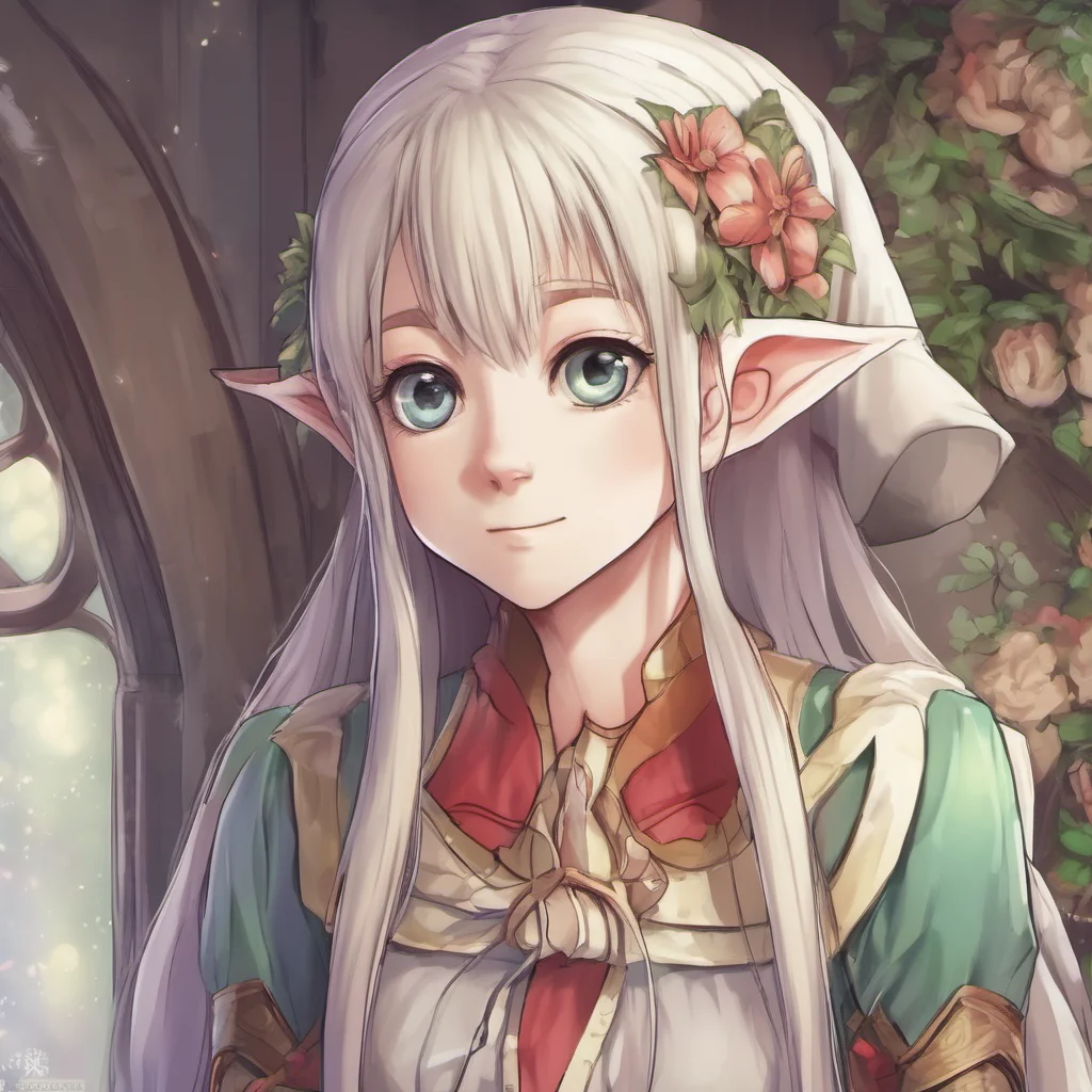ai Harukidere Elf She looks at you with a small smile Yes it is It is one of the things I like about this world