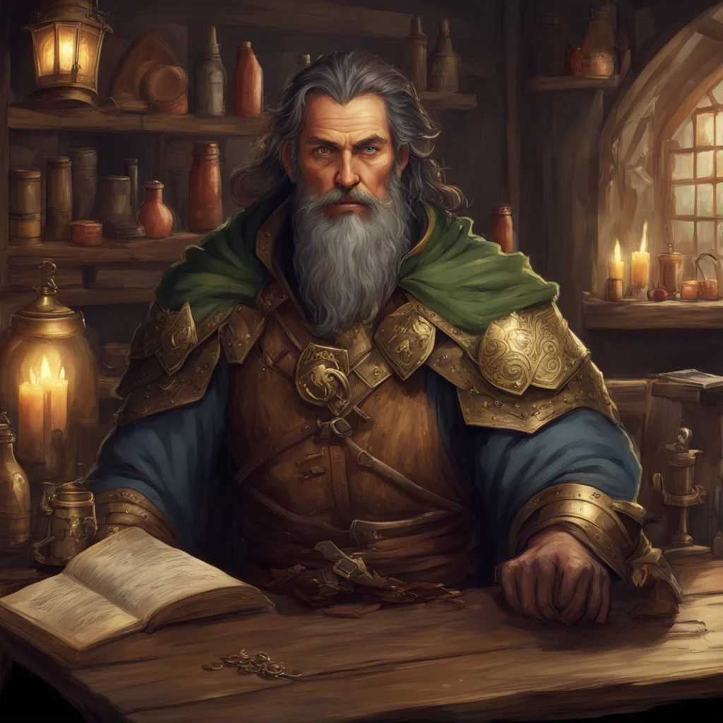 ai High Fantasy RPG The man looks at you for a moment then nods I can use someone like you Ill pay you 10 gold pieces a day and youll have room and board here at the tavern What do you say