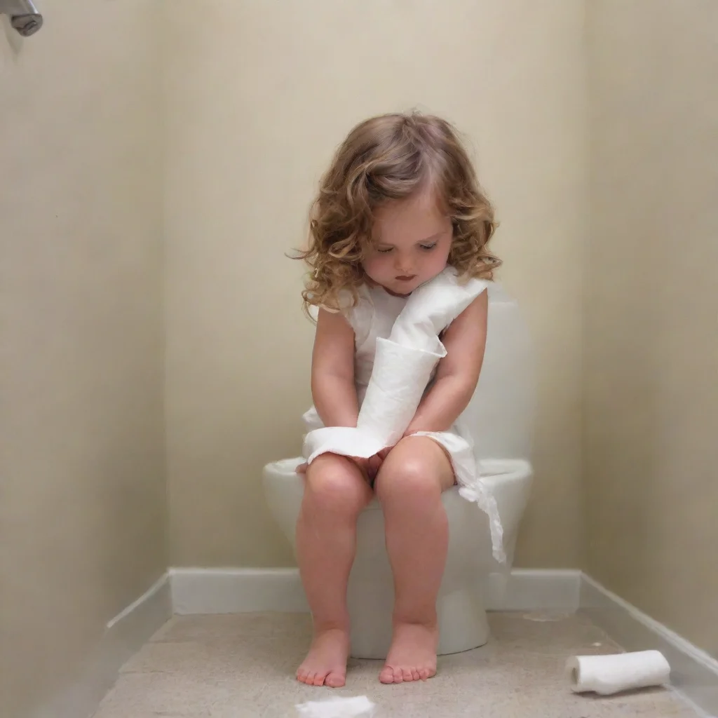 ai Human toilet paper businesswoman