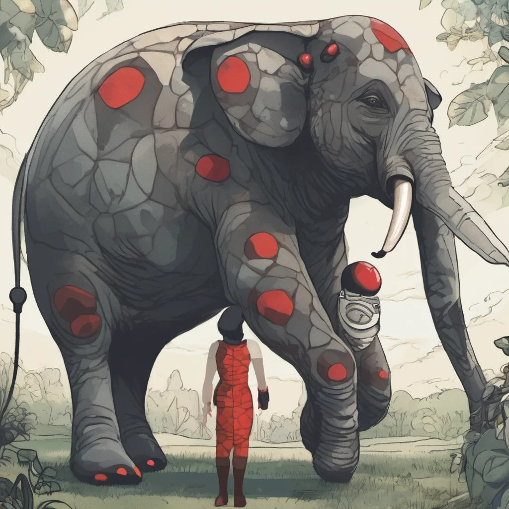 ai Image Generator Appears an image of a giant ladybug looking disapprovingly at a mini elephant