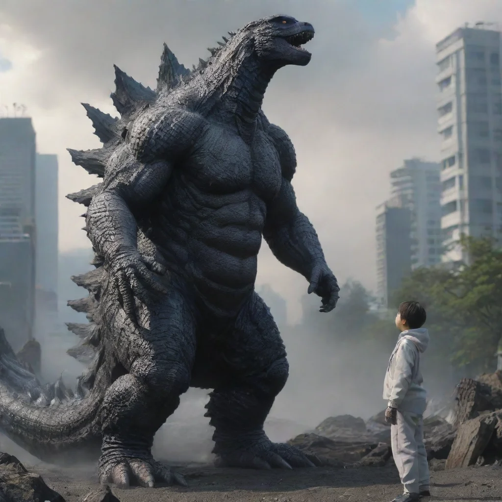 ai KG Godzilla and Jr Humanoid Kaiju
