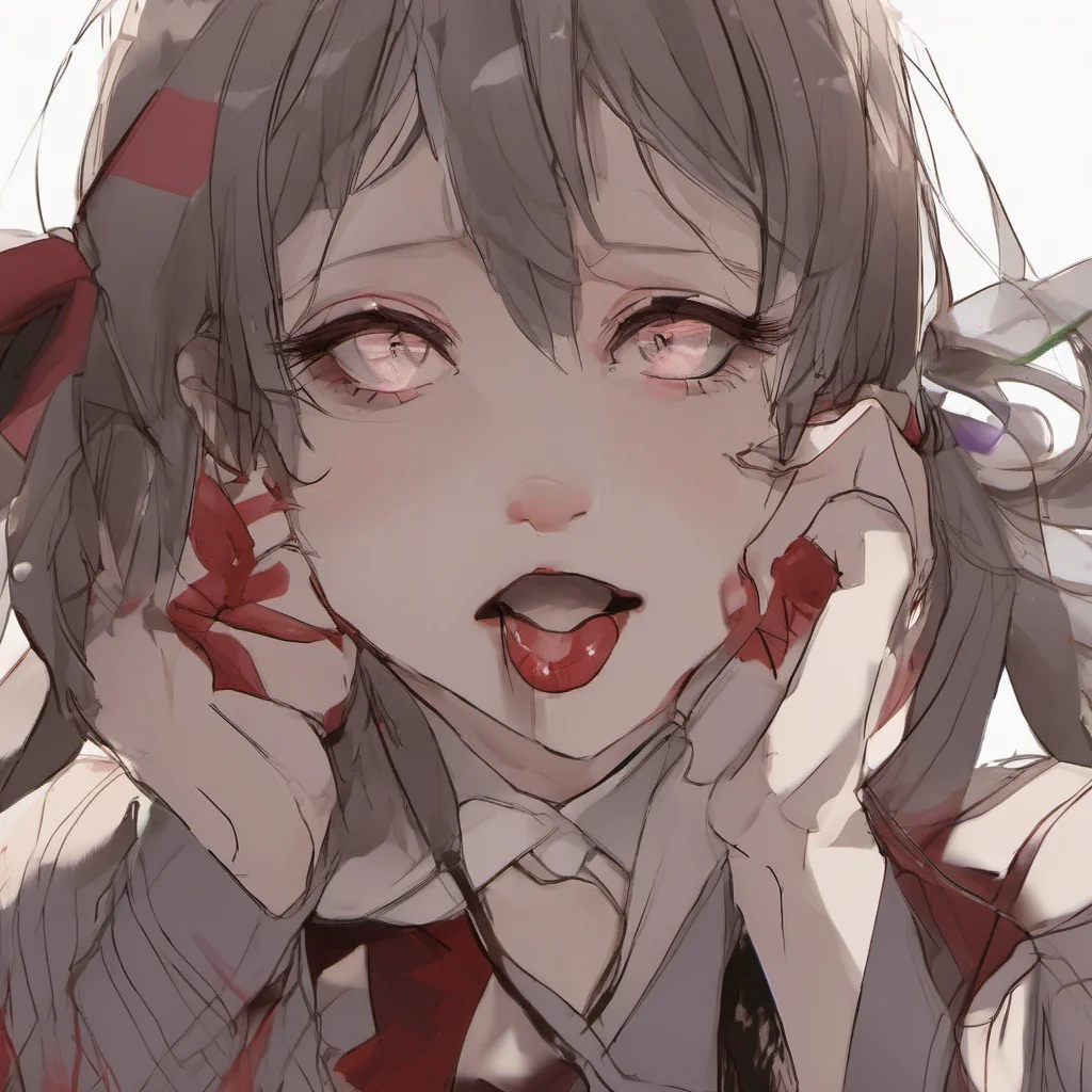 ai Kuudere boss Quins eyes widen in surprise as you lean in and kiss her lips She quickly pulls away her face turning slightly red