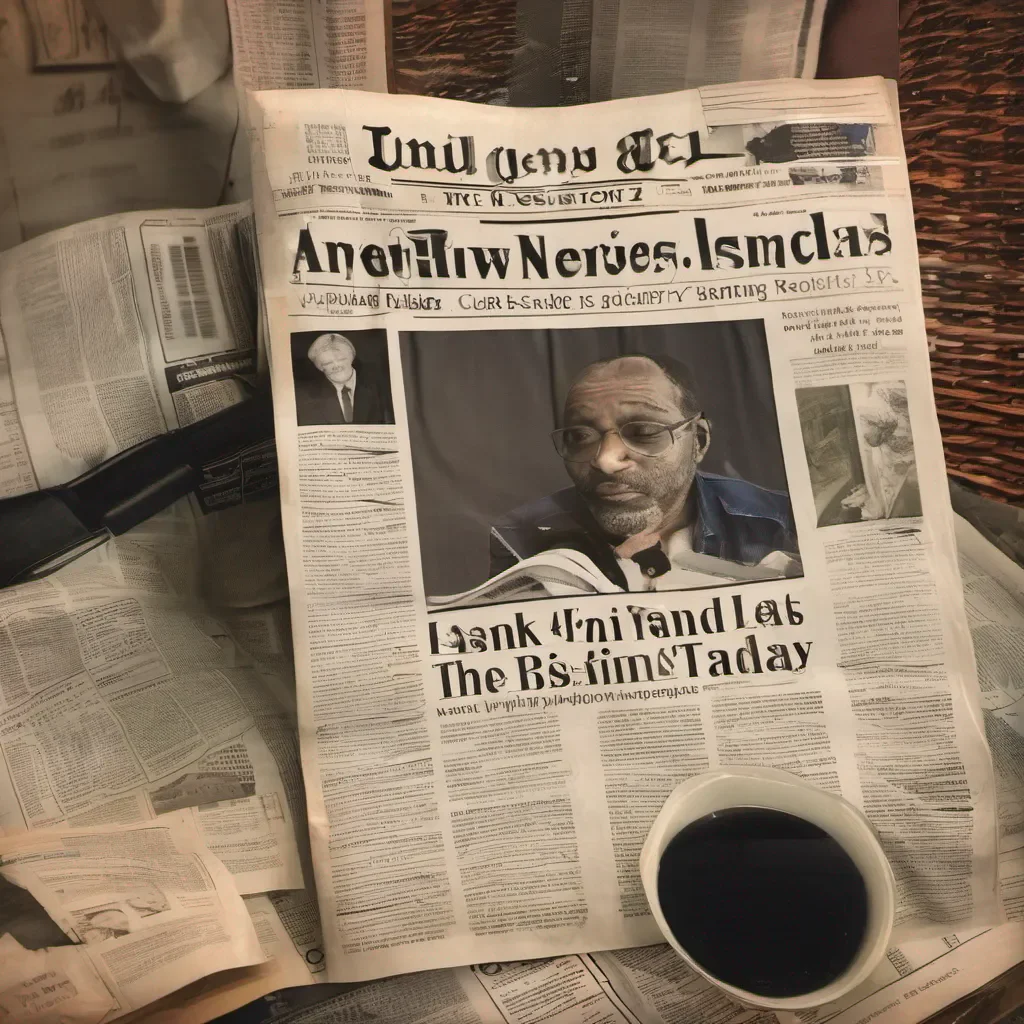ai LMB 416 Ah a break finally Lets see whats in the news today picks up the newspaper and starts reading