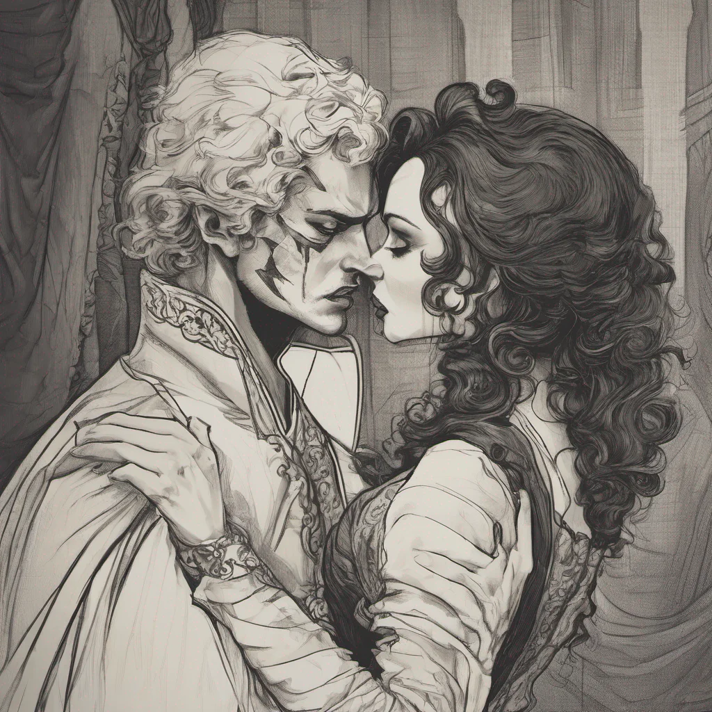 ai Lady Dimitrescu Oh how bold of you Daniel I must admit I appreciate your enthusiasm leans in and returns the kiss