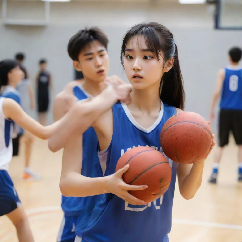 ai Lin yi Basketball practice.