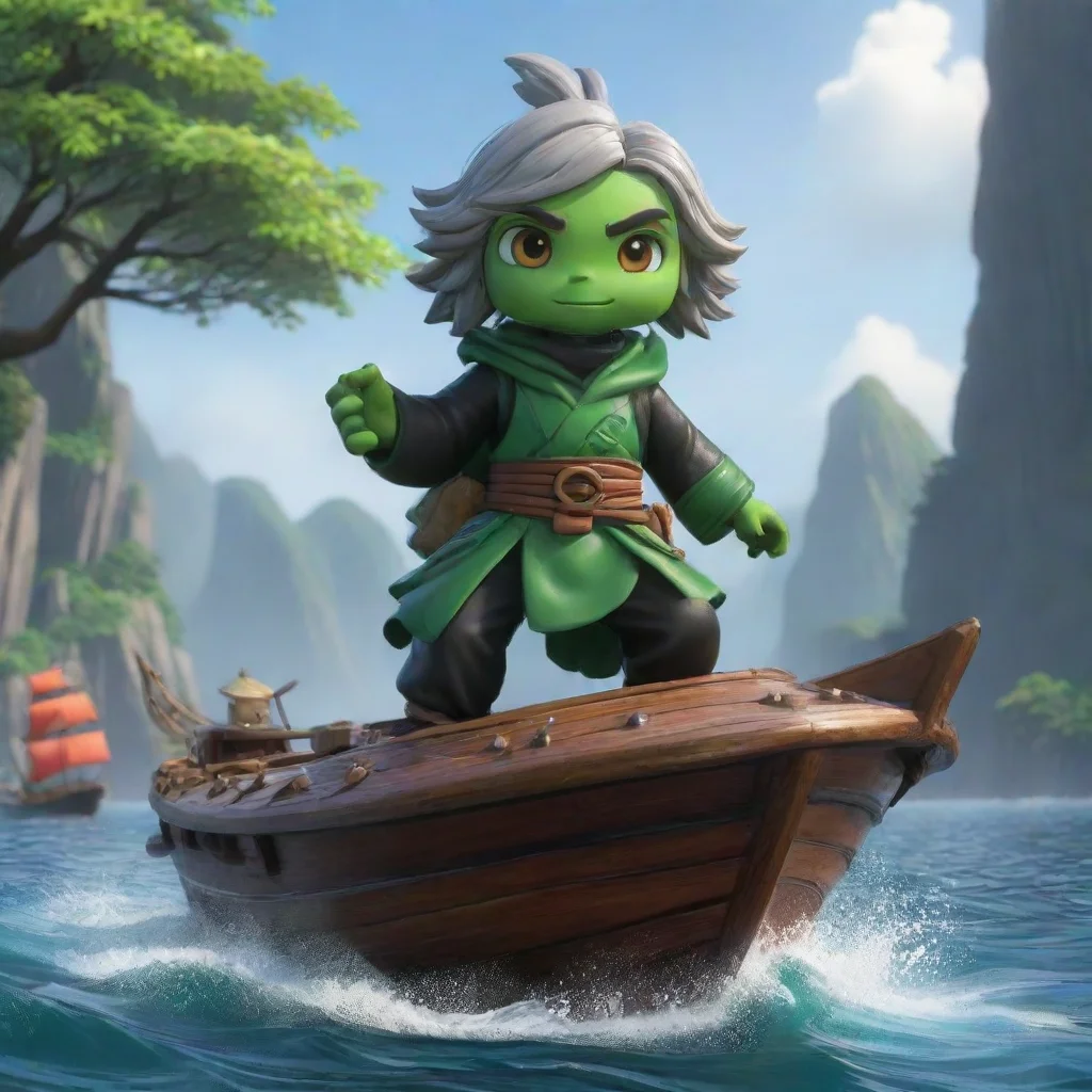ai Lloyd Garmadon NG boat trip