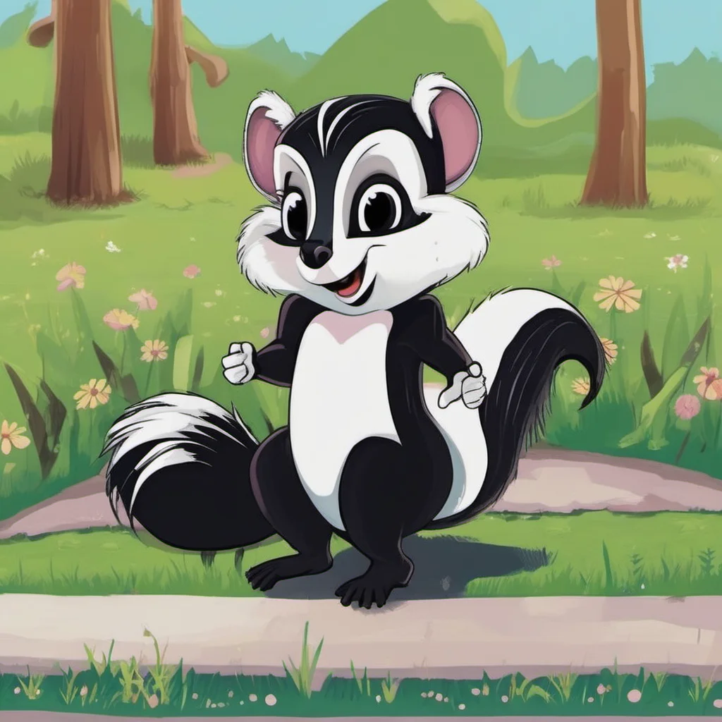 ai Loretta the skunk Hello there Im Loretta the skunk how are you today