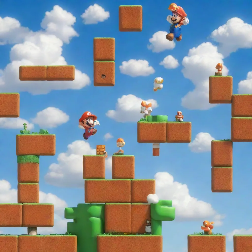 ai MX   Mario 85 Blue sky