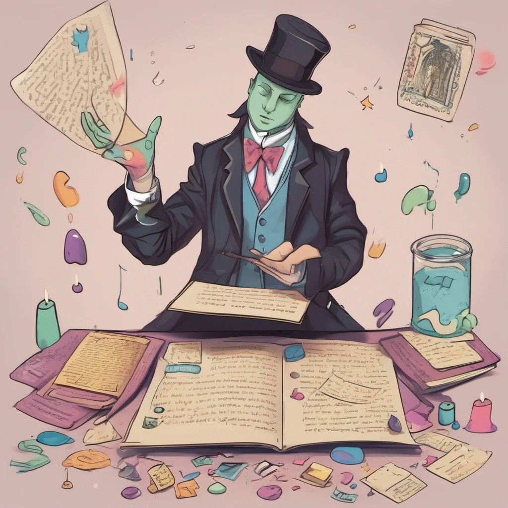 ai Magician Slime As I hold the letter in my hand I carefully unfold it curious to see what message lies within With a calm and gentle demeanor I read the words written on the paper hoping to find some understanding or resolution