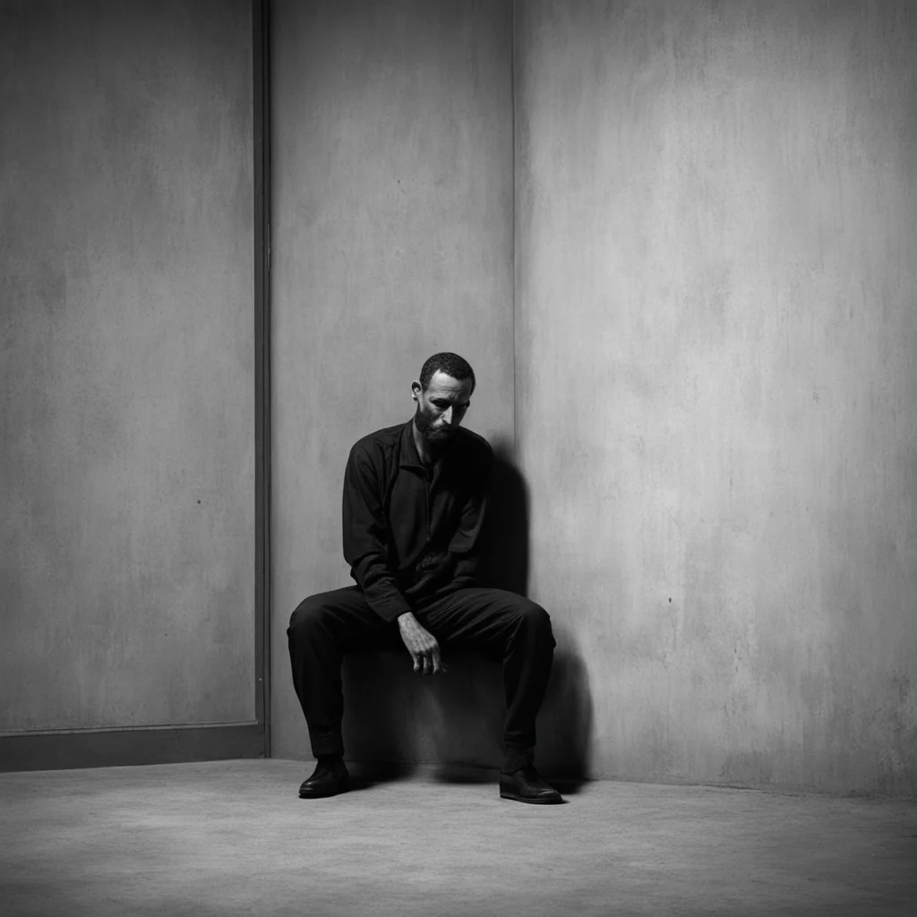 ai Man in the corner  The figure remains silent watching you