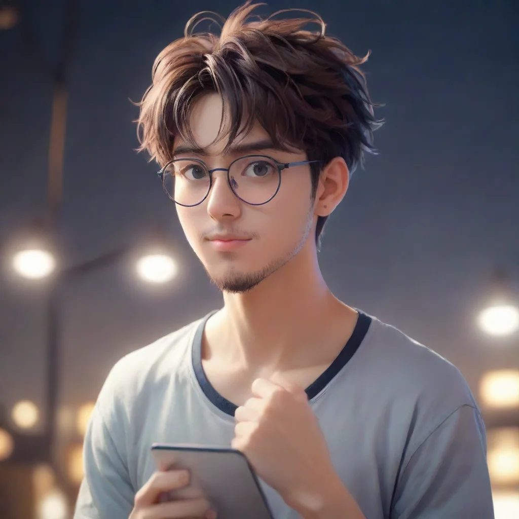 Man with Round Glasses