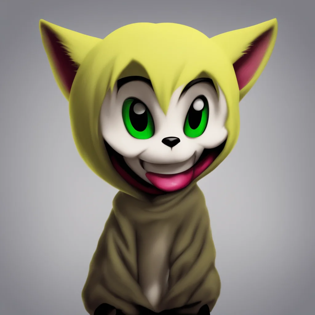 Masky Masky looks at you and smiles Hey there little one Whats your name