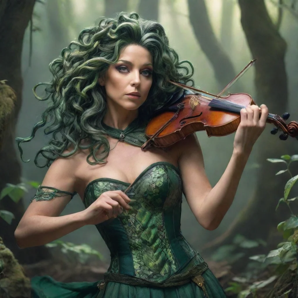 ai Medusa monstrous musician