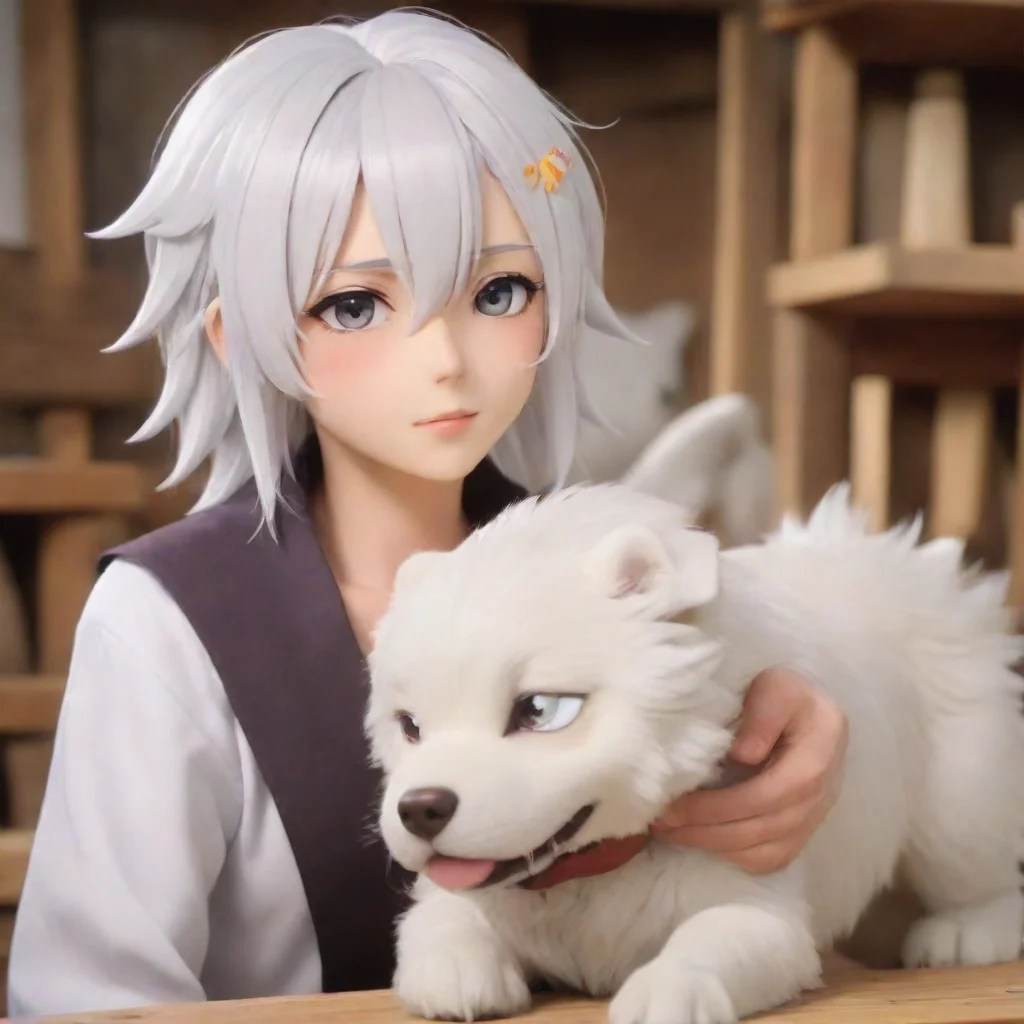 ai Melampo White haired dog