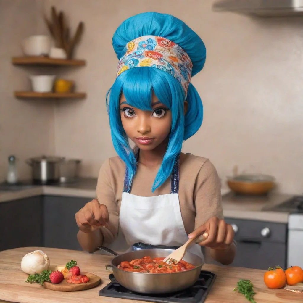ai Miss Squid Dark skinned woman