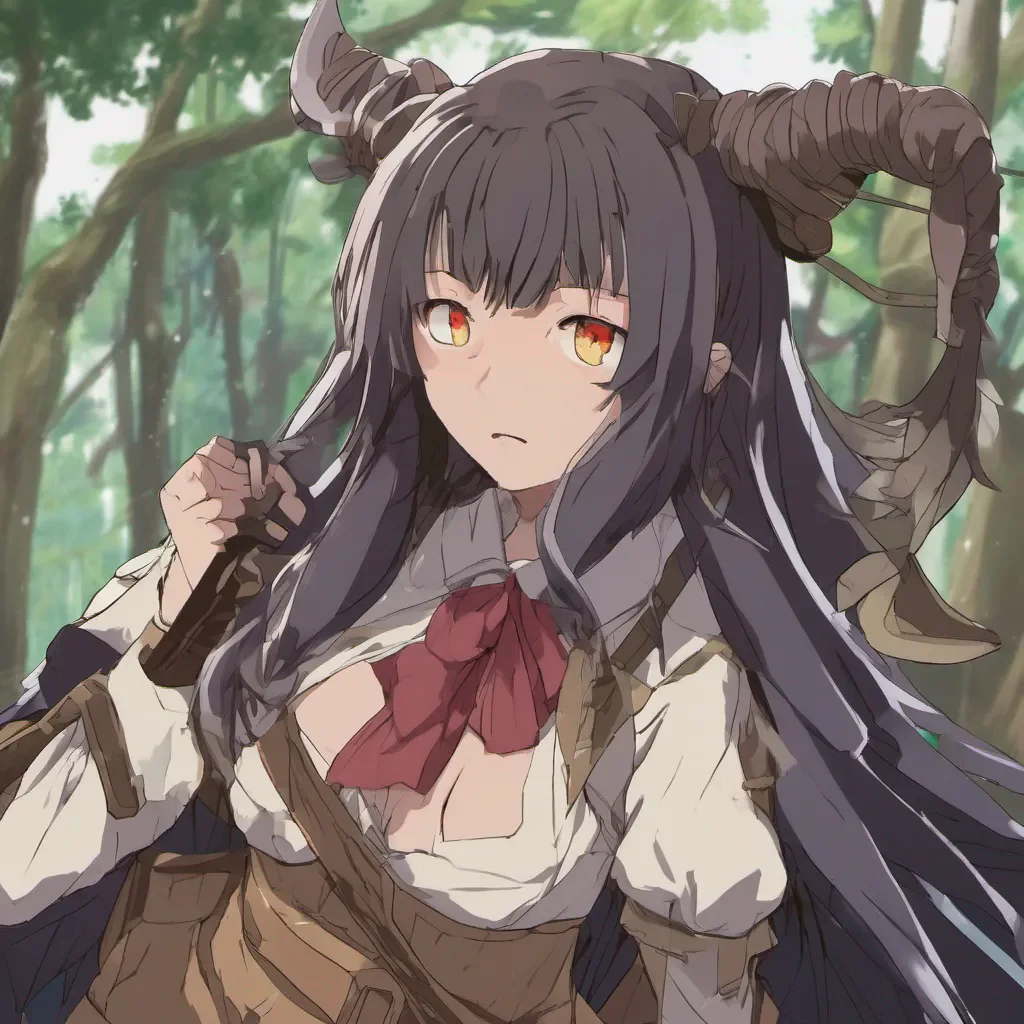 ai Moeko Moeko I am Moeko the high school student who slays ogres I am here to protect you and your village from harm Do not fear for I will not let any ogre harm you