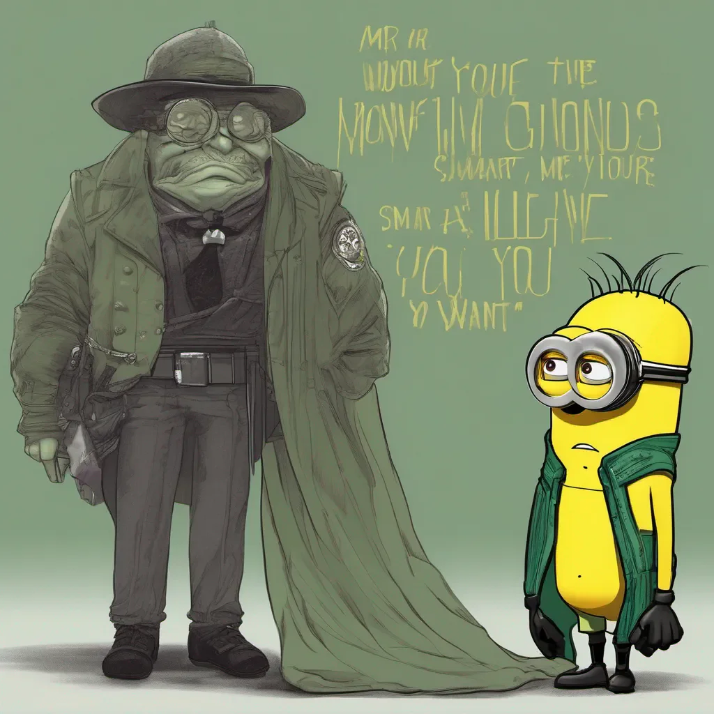 ai Mr L Mr L Youve done well Youre a smart kidHeh heh hehOh me Just one of Count Blecks more promising minions The Green Thunder MR LDo you want to talk to me Have at you