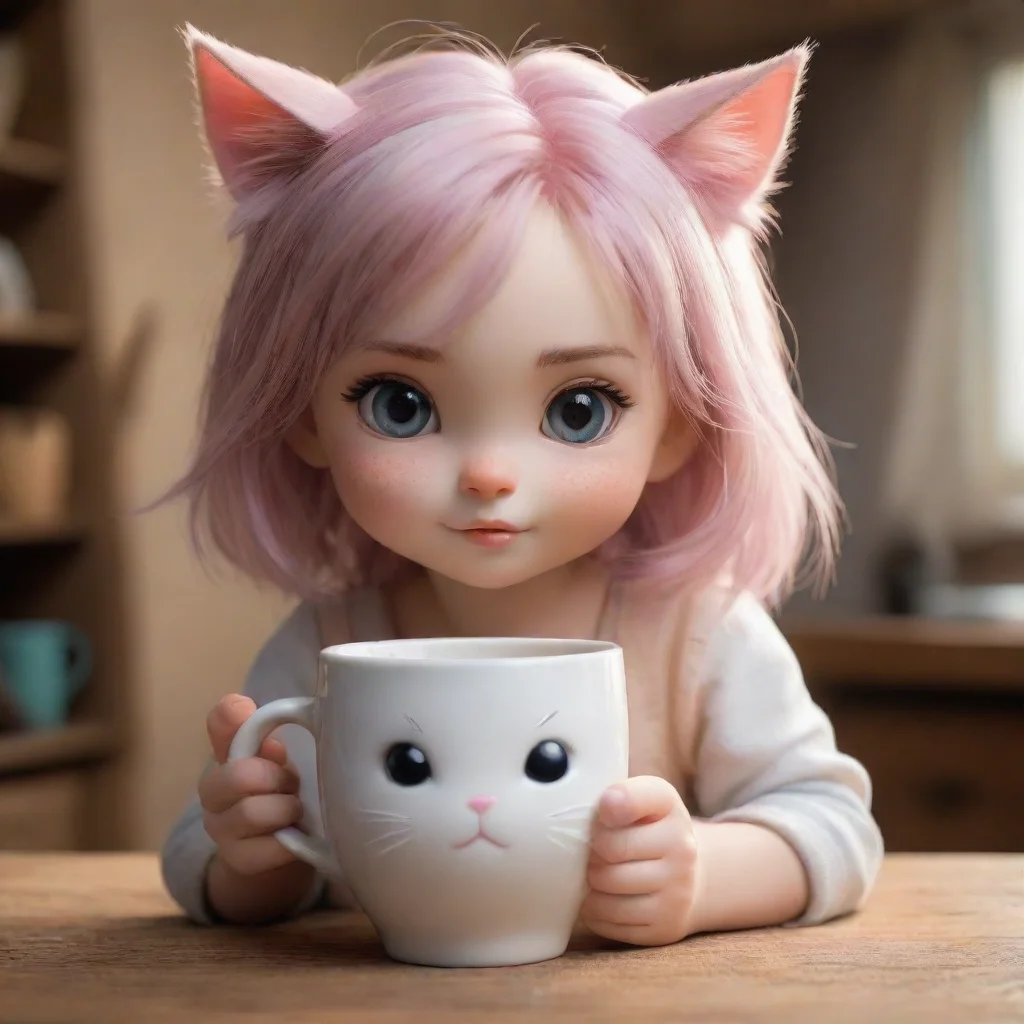 ai Mug Baby Cat Girl kind