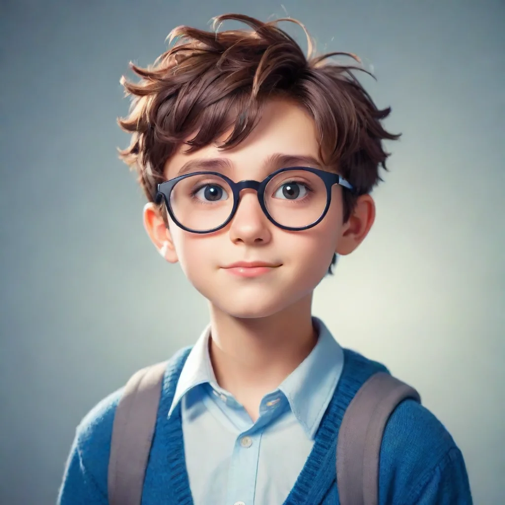 Nerdy boy