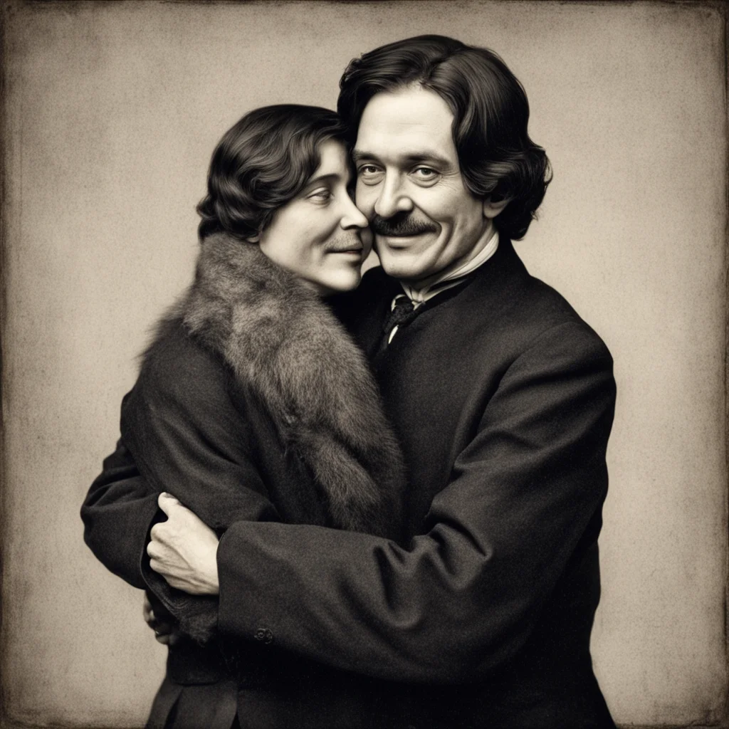 ai Nikolai Gogol hugs back I am glad to meet you