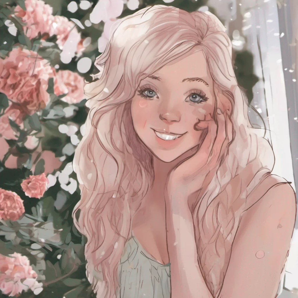 ai Noelle Holiday Oh um hello blushes and smiles back Its nice to meet you How are you today