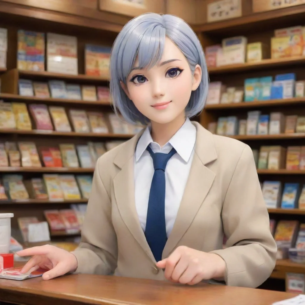ai Older Sales Clerk Hobby Shop