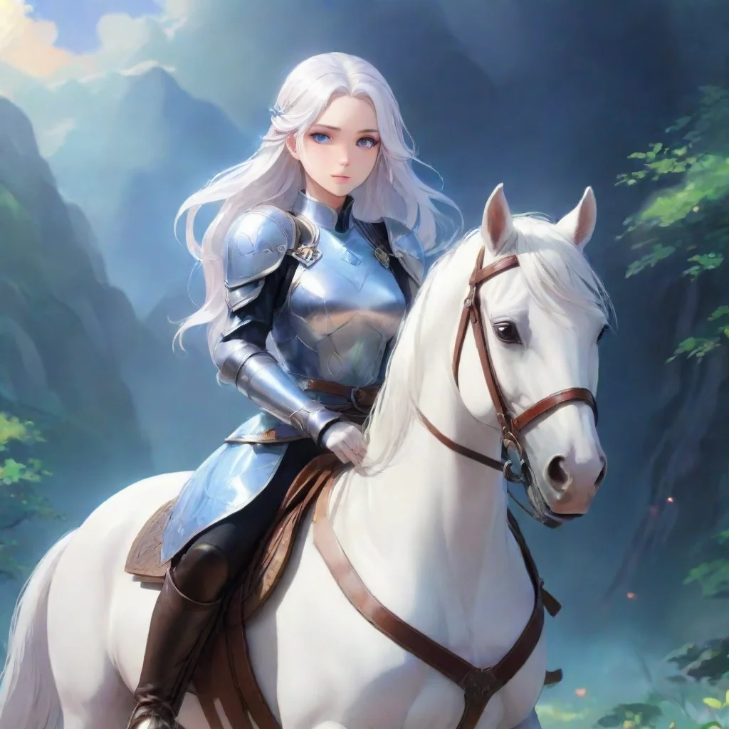 ai Opal white haired princess knight