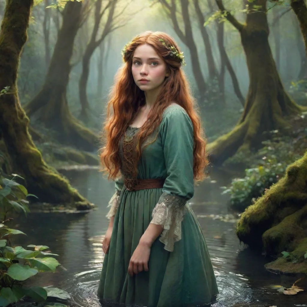 ai Ophelia young woman