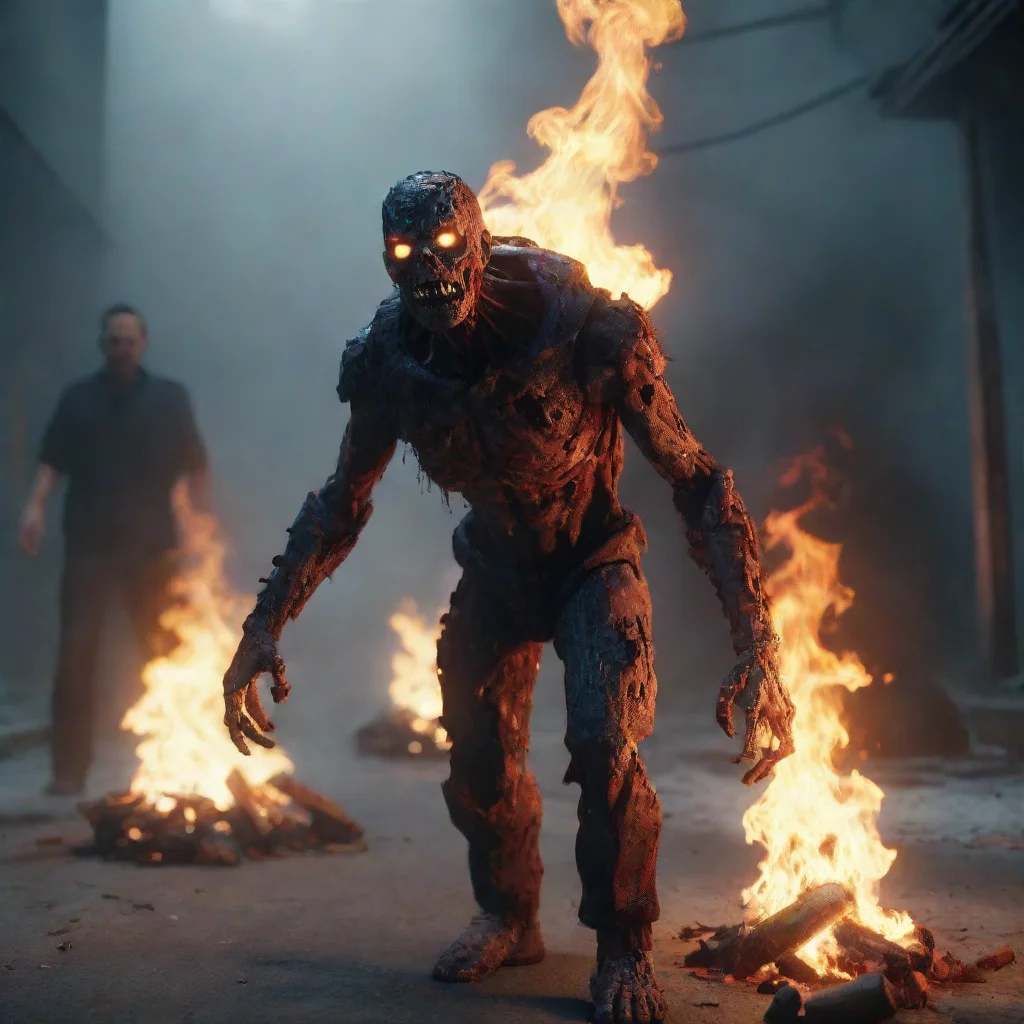 PZ Character Burning