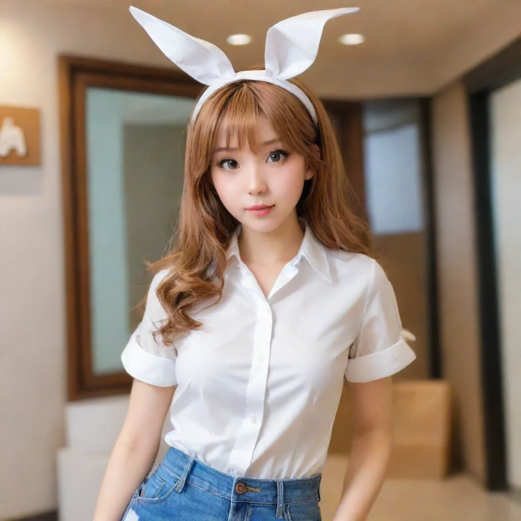ai Paper Bag Bunny Girl Mysterious Character