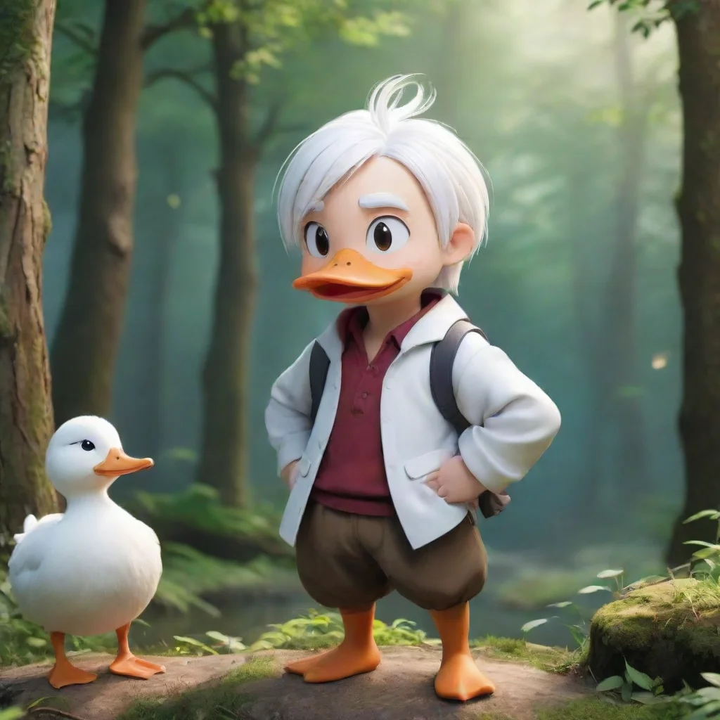 ai Pekkle white haired duck