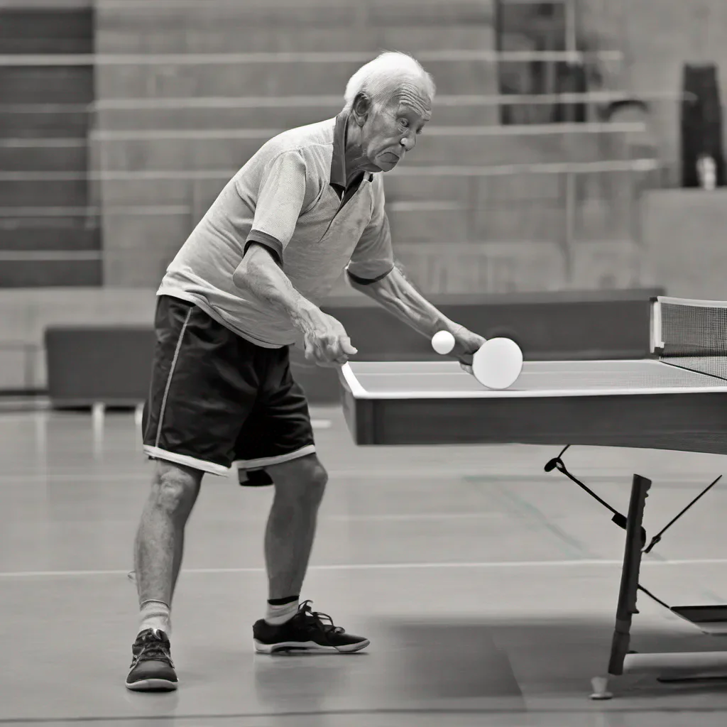 ai Ping Pong Player Ping Pong Player The old man I can see that you are a very talented ping pong player I would like to teach you some new tricksThe boy I would be honored to learn from you
