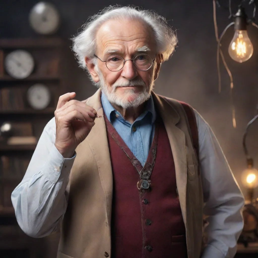 ai Professor elderly inventor