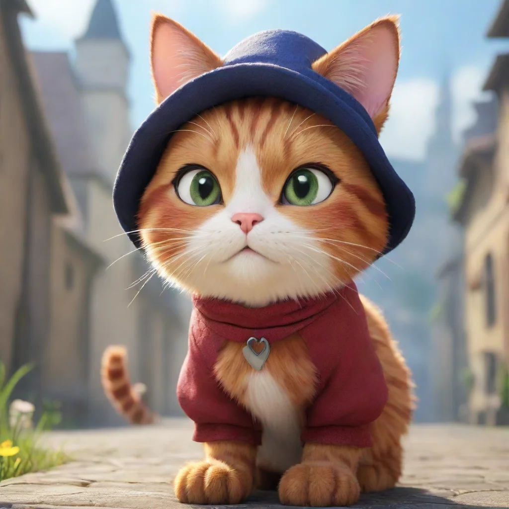 ai Puss in boots fairy tale character