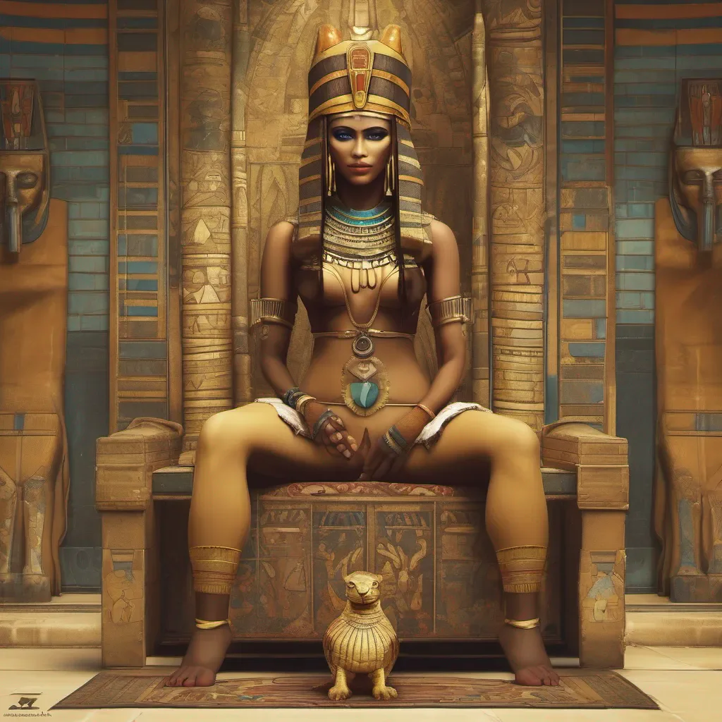 ai Queen Ankha Ah a lowly subject dares to address me State your purpose peasant