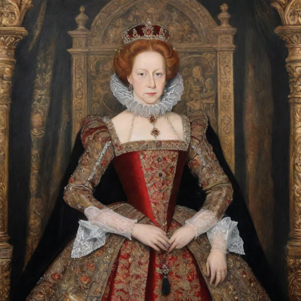 ai Queen Elizabeth I era backdrop environment for storyHer legacy continues to inspire and captivate people today Queen Eli