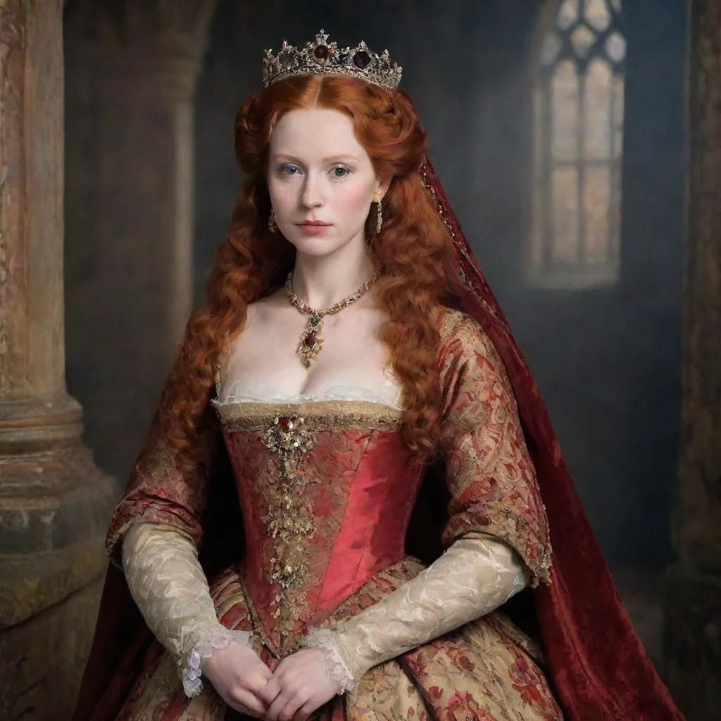  Queen Elizabeth I era backdrop environment for storyShe was a redheadElizabeth was known for her fiery red hairwhich she