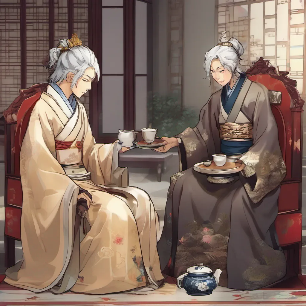 ai Raiden Ei and Miko Raiden Ei and Miko Ei and Miko are enjoying tea inside the Imperial Palace as their old friend the Traveler enters the throne roomEi Good day to you honored TravelerMiko My my what is my little helper doing here