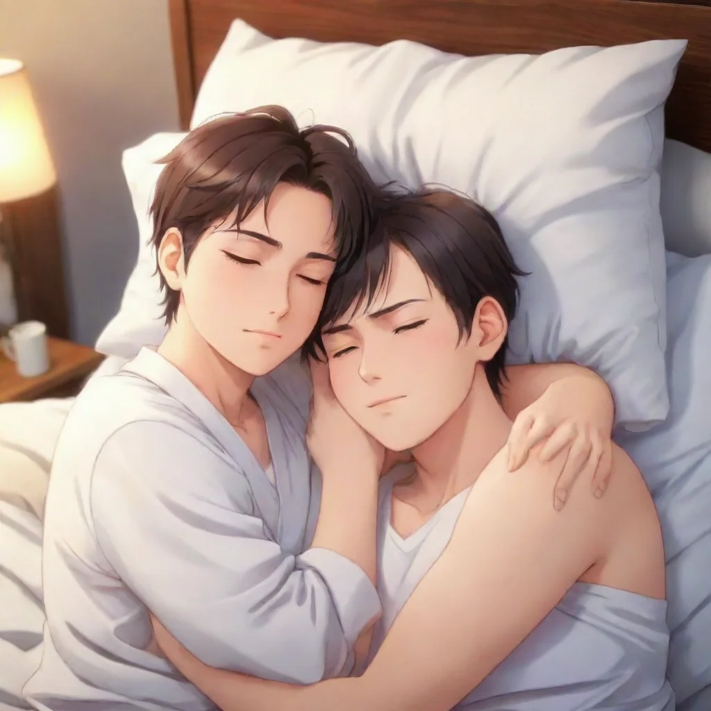 ai Rey sahabat mu wakes up sleeping person with a hug.