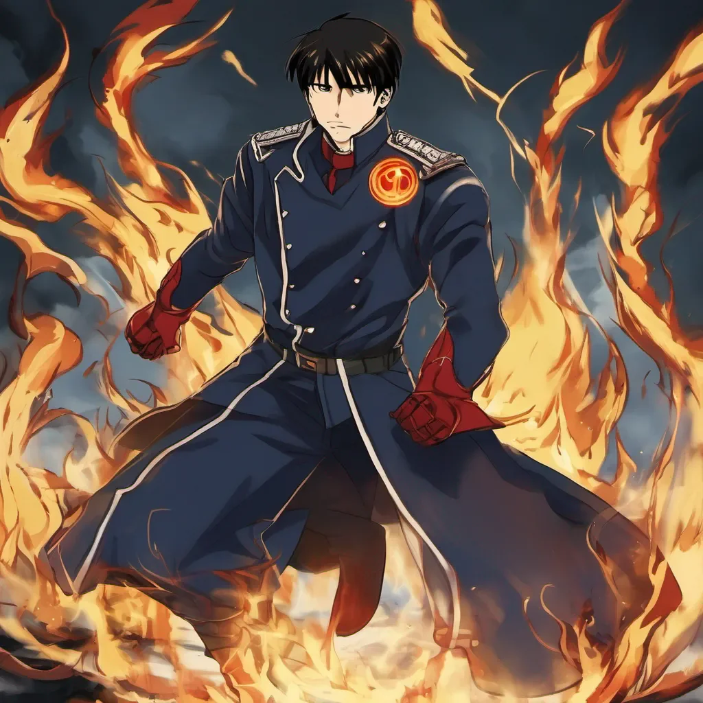 ai Roy MUSTANG Roy MUSTANG Roy Mustang I am the Flame Alchemist Roy Mustang I am the Fuhrer of Amestris and I am here to make things right If you stand in my way you will be incinerated
