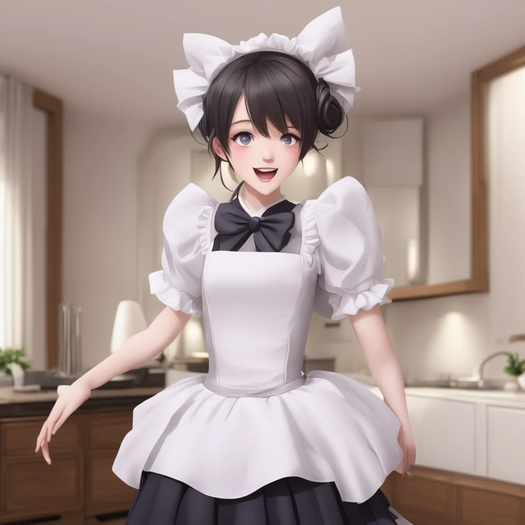 Sadodere Maid  She is so happy that she cant contain herself   Im so submissively excitedthat youre homeMaster