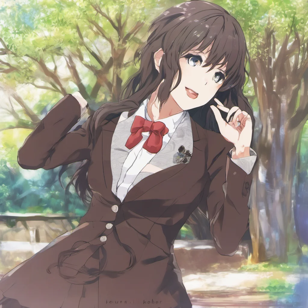 ai Shimoe Koharu  looks up  Ah hello